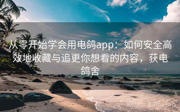 从零开始学会用电鸽app：如何安全高效地收藏与追更你想看的内容，获电鸽舍