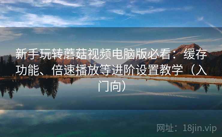 新手玩转蘑菇视频电脑版必看：缓存功能、倍速播放等进阶设置教学（入门向）